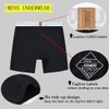 JINSHI Bamboo Viscose Mens Underwear Breathable Boxer Briefs for Men