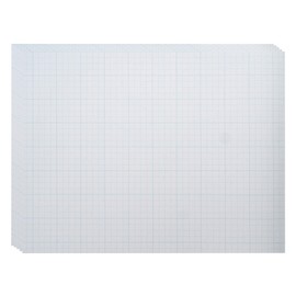 Pacific Arc Drafting Vellum Sheets, 10-Sheets 18 x 24 inches Paper Rag Vellum Gridded 4 x 4
