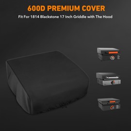 Heavy Duty Grill Cover Compatible with 1814 Blackstone 17 Inch Griddle with The Hood, 600D Heavy Duty Cover - Heighten