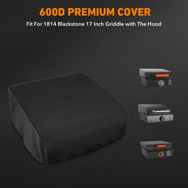 Heavy Duty Grill Cover Compatible with 1814 Blackstone 17 Inch