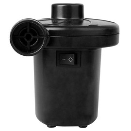 OcioDual Electric Air Pump Electric Pump Air Mattress with 3 Air Nozzles Inflatable AC 12 V Car + 2 Pin EU Plug Black