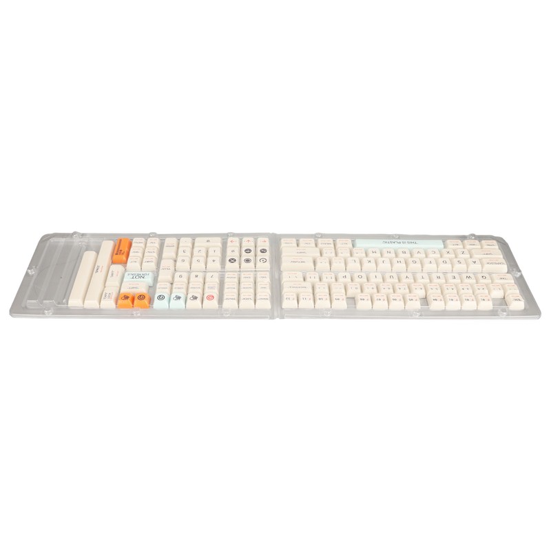 Keyboard Keycaps Orange Blue Beige 128 Keys PBT Theme XDA