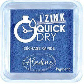 Aladine 19539 Izink Quick Dry Ink Pad, Blue, 5 x 5 cm