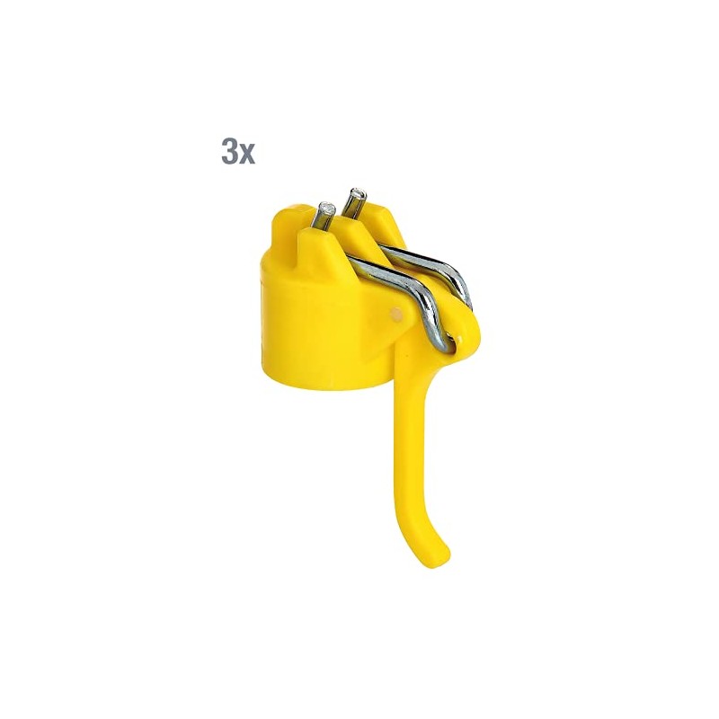 Alberts 663582 Linen Tensioner Head for Clothes Poles Plastic Yellow