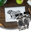 REBECASKYENS 12 Pcs Graphite Material Sticks,Charcoal Pencils For Artists,Square Compressed