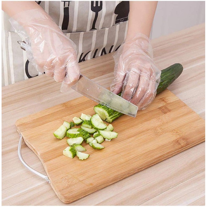 Disposable Gloves, Polyethylene, Ultra Thin, Vinyl Gloves, Transparent, Practical, Ultra