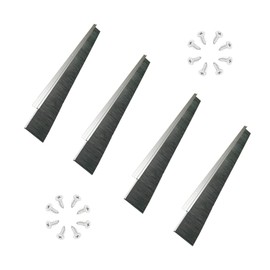 Retsun 4 Sets x 39.37 Inches 2.5+0.91 Inches Door Brush Sweeps Seal Garage Door Seals Garage Roll Up Door Brush Sweep Durable Easy Mounting for Exterior Doors (4 Sets, 2.5 Inches)
