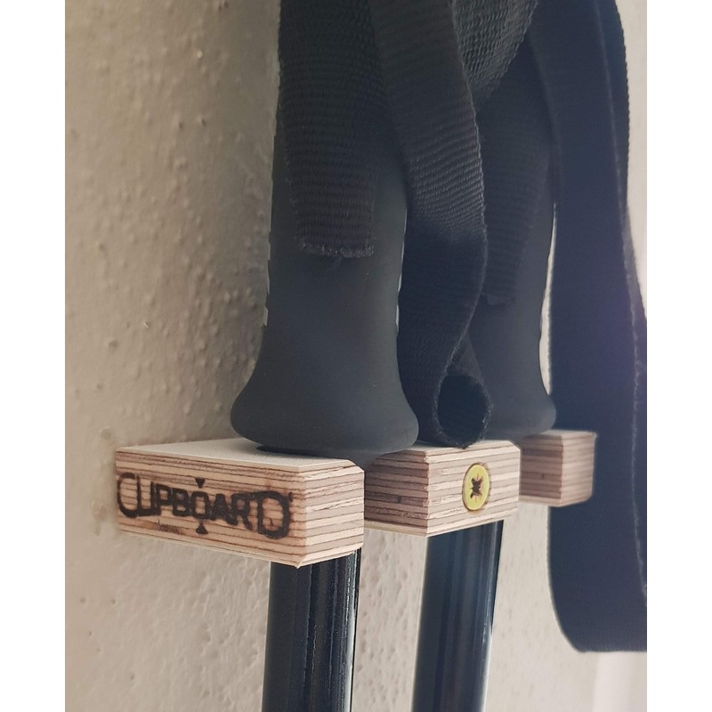 Clipboart ® Ski Pole Holder Wall Mount Wall Mount Ski