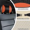 Hovom 2PCS Car Headrest Cover, Soft Breathable Leather Cars Front