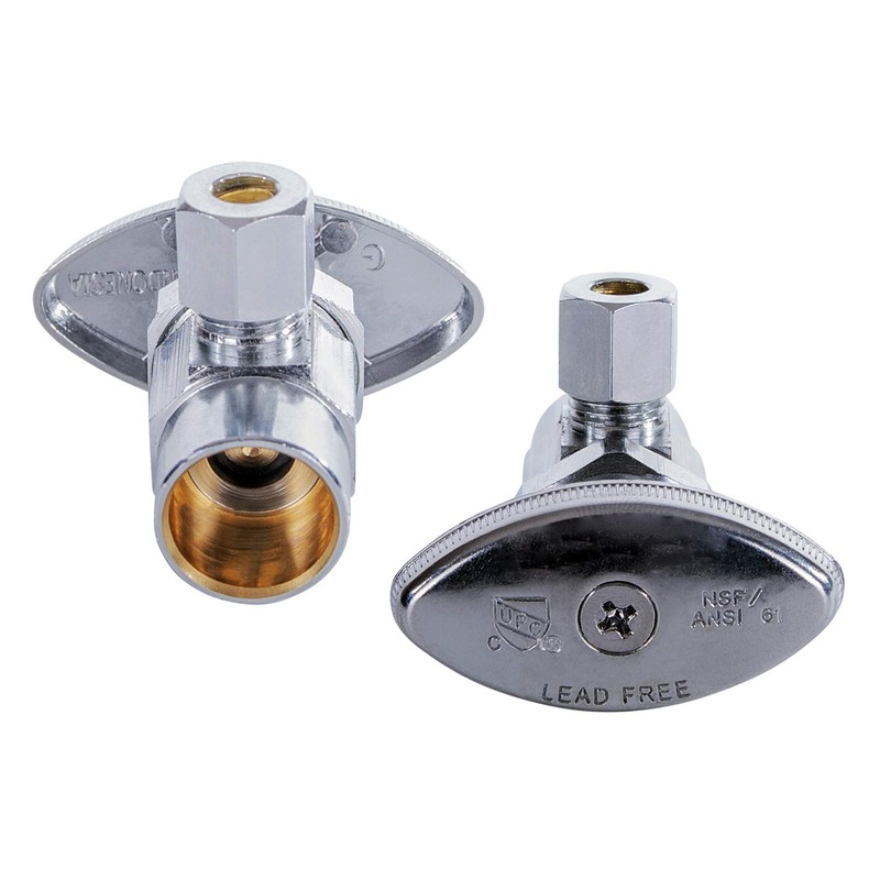 Midline Valve 71212QS-OM-5 Water Supply Stop Valve with Multi-Turn Wheel;
