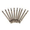 10pcs 1/8" HSS-Co Drills Double Ended Cobalt M35 Drill Bits