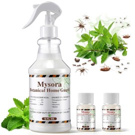 3 Pack Peppermint Oil Spray Kit, 16oz Natural Plant-Based & 2 x 1oz Concentrate Refills, Natural Bug Spray Control for Ants, Spider, Flies, Mosquitoes, Mice, Rats, Bed Bug, Rodent, Safe for Kid