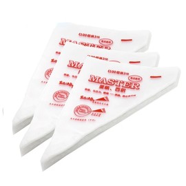 Pack of 100 Disposable Piping Bags (Large 24 x 35 cm) Disposable Piping Bags, XXL Disposable Piping Bags, Piping Bag for Cakes, Cupcakes and Cakes - Without Nozzles, 3 Different Sizes - Disposable