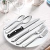 LIANYU 65-Piece Silverware Flatware Set for 10, Plus Steak Knives