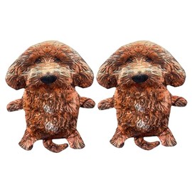 Piggy Poo and Crew Goldendoodle Crinkle Squeaker Toys for Dogs or other Small Pets