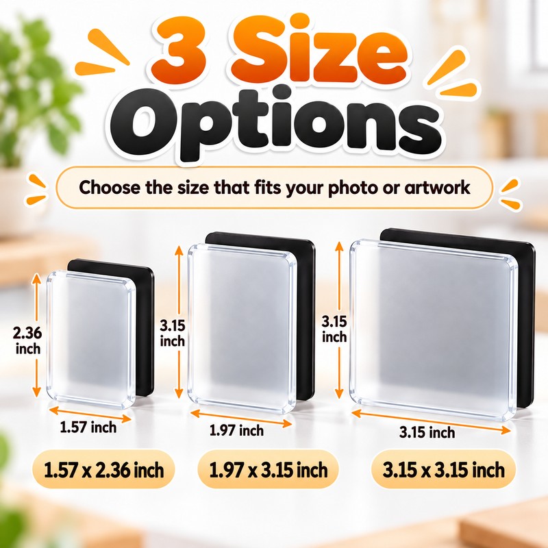 DIY Acrylic Fridge Magnet Kit for Custom Photo Crafts –