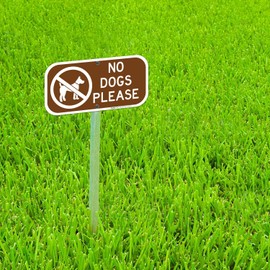 No Dogs Sign, 6x12 Rust Free Aluminum, Weather/Fade Resistant, Easy Mounting, Indoor/Outdoor Use, Made in USA by Sigo Signs