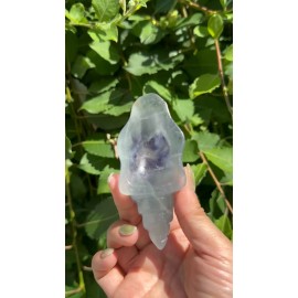 Wholesale Lot 4 Pcs Natural Fluorite Conch Crystal Healing Energy 1.9-2lbs