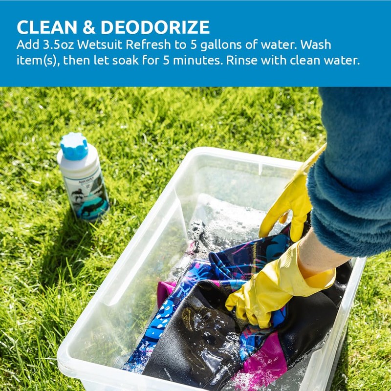 Nikwax Wetsuit Refresh 1L, Cleans, Conditions & Deodorizes Wetsuits, Booties