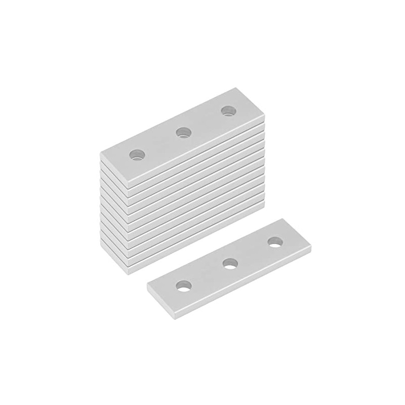 12 Pcs 3 Hole Joining Plate, Straight Plate for 2020
