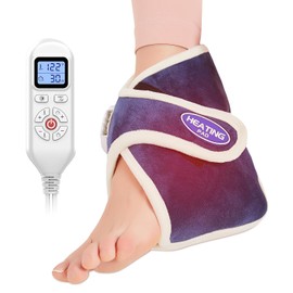 AOBOCO Paquete De Almohadilla Trmica Para Aliviar El Dolor De Tobillo, Envoltura Para El Tobillo Para Fascitis PlantarTendinitis De Aquiles, Apagado  