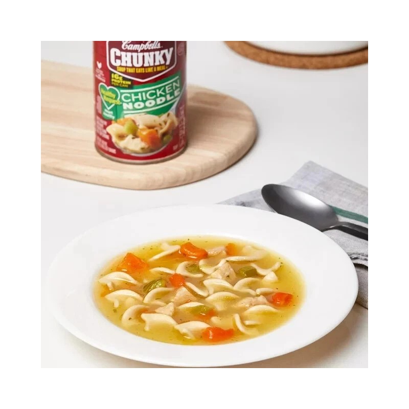 Campbell's 4 Cans Campbell's Chunky Soup Healthy Request Chicken Noodle