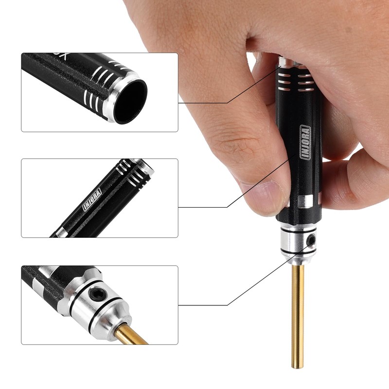 INJORA 7 PCS Colorful Short Handle RC Hex Nut Driver