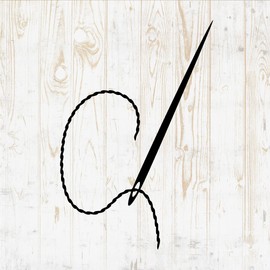 6 in Sewing Sticker - Machine Scissors Clothing Needle Iron - Vinyl Decal for Wall Car Home Bike Bottle Phone Laptop DWSV2478