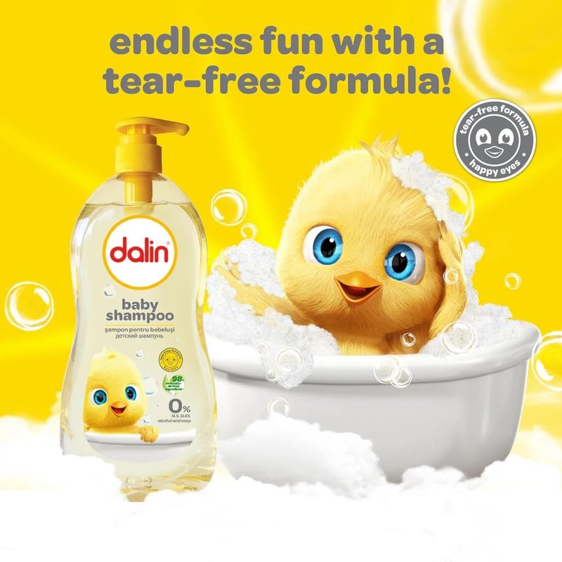Dalin, Classic Baby Shampoo, Vegan & Animal Free Testing Shampoo,