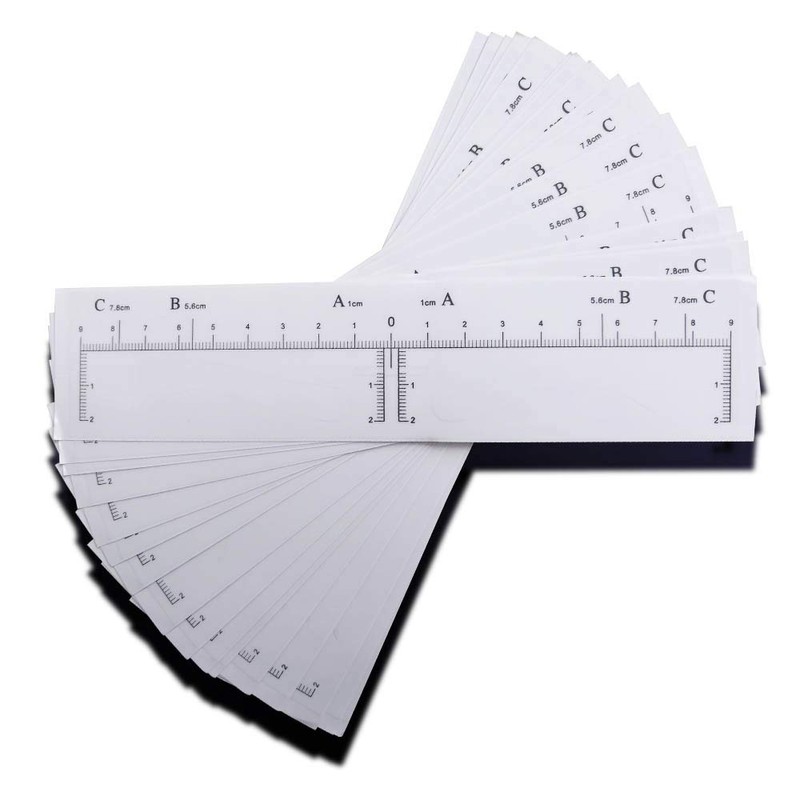 CHOOSE-IT Eyebrow Stencil Disposable Eyebrow Shaper Kit - 50PC Transparent