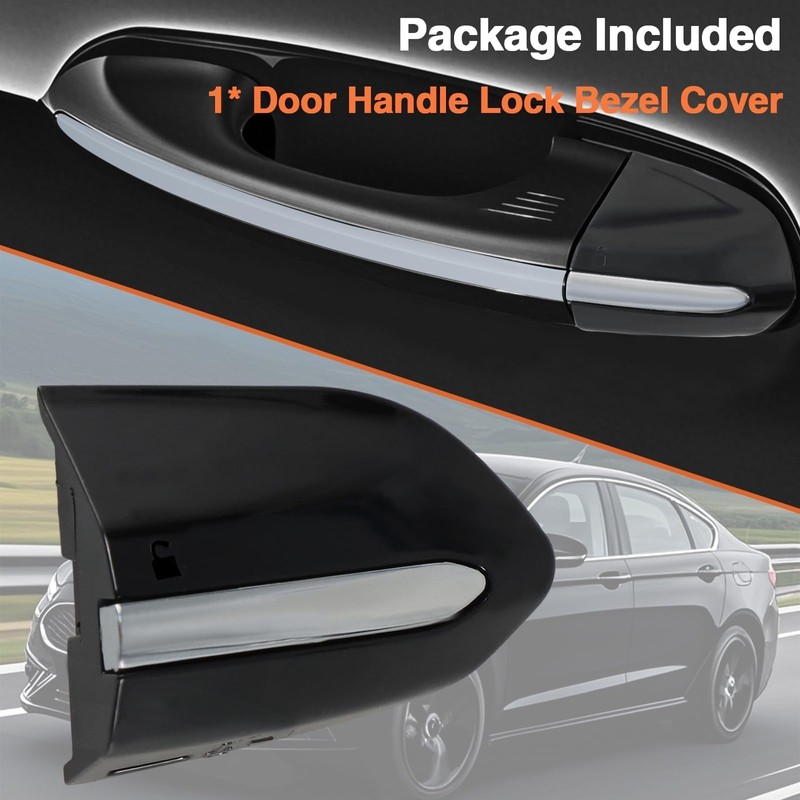 FUSCH Exterior Door Handle Lock Bezel Cover, Exterior Door Handle