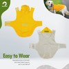 Zellar Dog Raincoat with Hood, Collar Hole, 100% Waterproof Ultra-Light