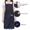 Carrotez H Style Adjustable Apron with 2 Pockets Waterproof Apron