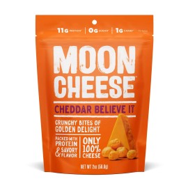 Moon Cheese Dairy Based Crunchified Cheese Snack 2 Ounce Pack Gluten Free Keto