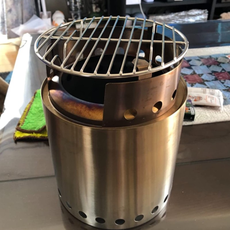 CAMPINGMOON Round Roasting Baking Steaming Cooling Rack Cooking Grid Grill