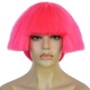 IMEYLE Yaki Wig Pink Bowl Cut Wig Women Fluffy Straight