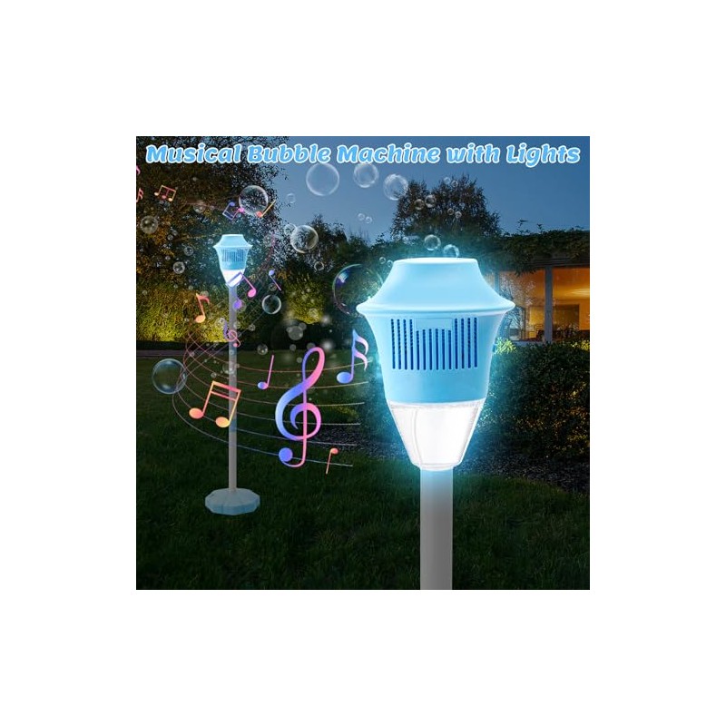 2026 New Bubble Machine for Kids, 47" Rechargeable Automatic Bubble