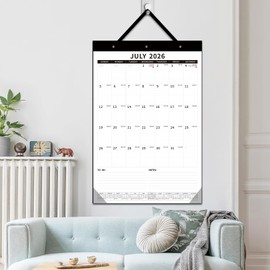 Desk Calendar 2026-2027 - Dayvorax Desk Calendar july 2026-2027 Dec, 34x23 Large Desk Calendar with Thick Paper, Plastic Cover, Large Calendar for Home & Office
