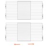 Slideep Adjustable Closet Storage Shelves with Seamless Sticker, Stainless Steel