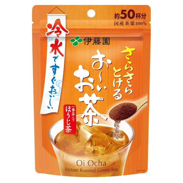 Itoen Oi Ocha Roasted Tea Powder, 1.4 oz (40 g), Zipper Bag Type