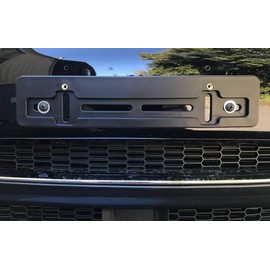 10 Front License Plate Tag Holder Mounting Adapter Bumper Kit Bracket for Auto Car SUV Truck Van Golf Cart (All Models) Quantity Discount (9.45$ to 5.60$)(Each with 6 Screws + 2 Built in Nuts) (10)