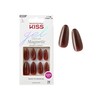 KISS Gel Fantasy 28 Pcs Press On Nails, Long Almond