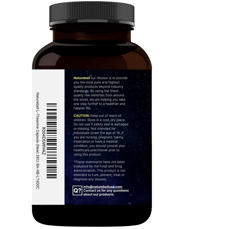 Double Strength L Theanine 400mg, 400 Capsules | Max Potency