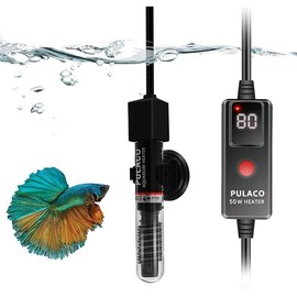 PULACO 50 Watt Small Aquarium Betta Heater for 1-10 Gallon Tank