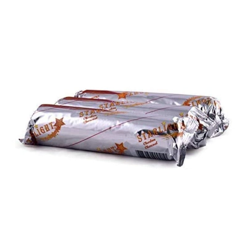 Starlight Charcoal, 2 Boxes, 20 Rolls, 200 Tablets