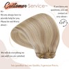 Hetto Clip in Human Hair Blonde Hair Extensions #18/613 Ash