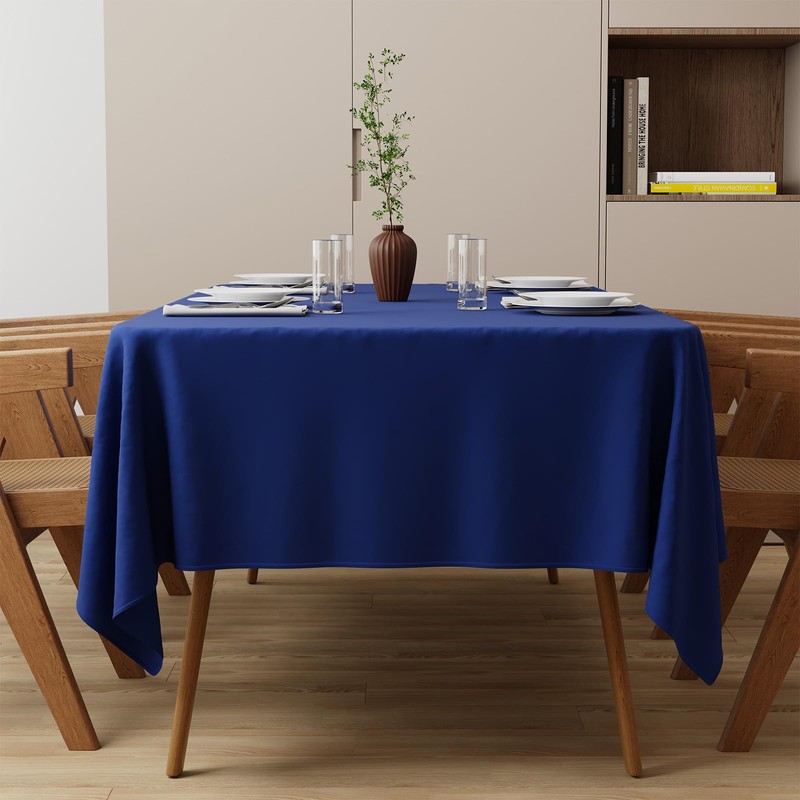 Zdada Extra Large Blue Table Cloths 300x150cm(118x59Inch), Long Rectangular Table