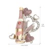 MADISON TYLER Valentines Cute Cheer Goblet Brooch | Pave Pink