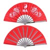 Practice Training Performance Tai Chi Fan, Double Dragon Hand Fan