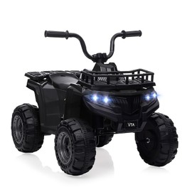 Kids Electric Ride On Car,12V ATV Battery-Powered Toy for Toddlers with LED Lights, Music, High/Low Speed Settings
